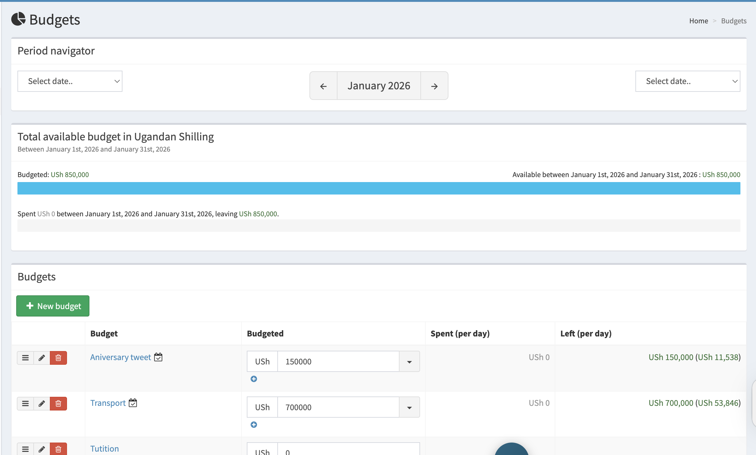 Transactions Screenshot